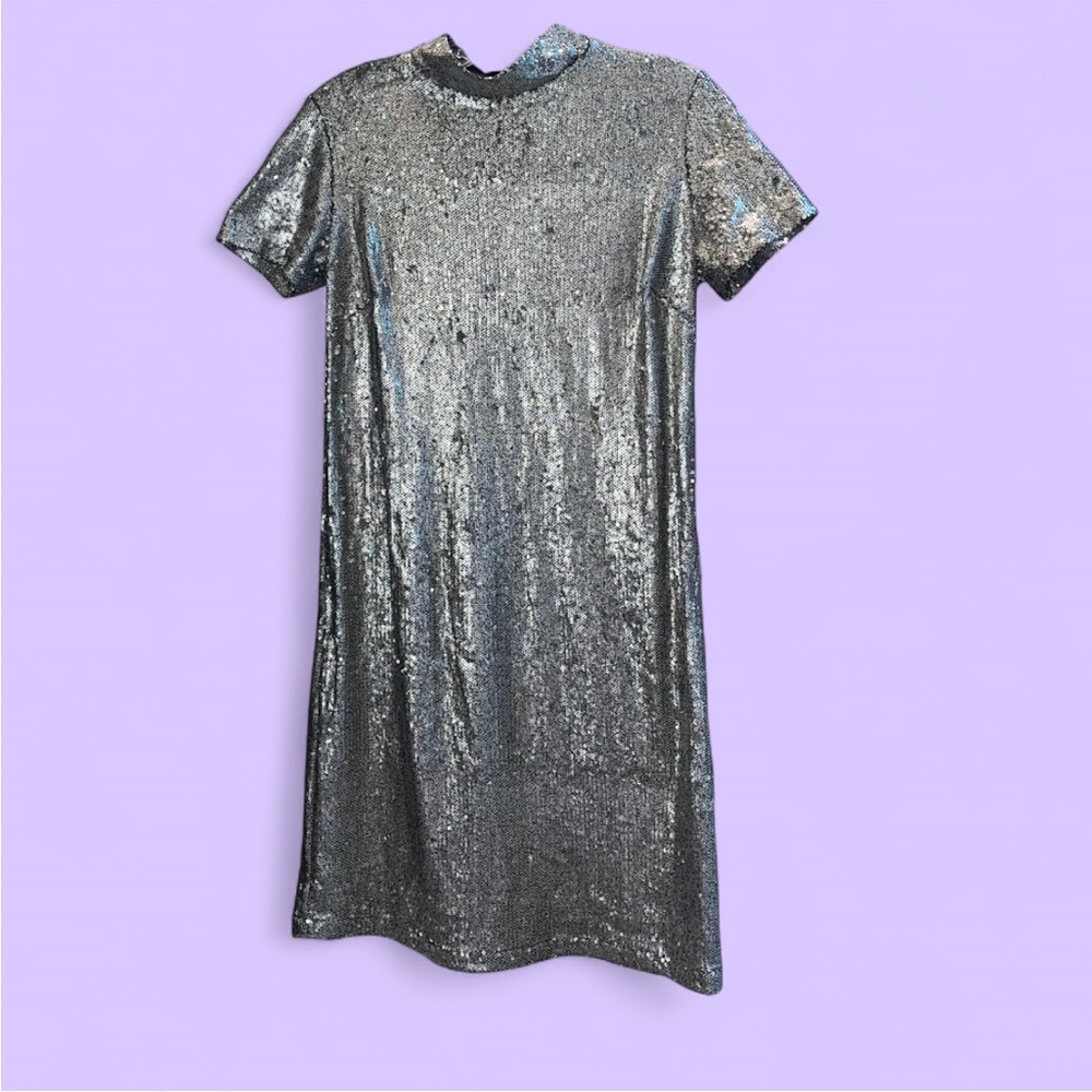 Silver Sequined Dress